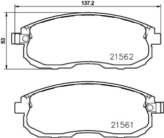 Комплект тормозных колодок HELLA PAGID 8DB 355 023-201