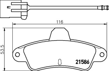 Комплект тормозных колодок HELLA PAGID 8DB 355 019-111