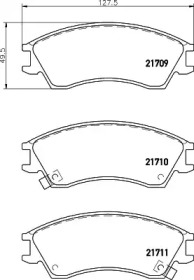 Комплект тормозных колодок HELLA PAGID 8DB 355 016-581