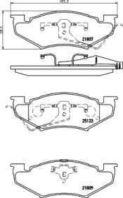 Комплект тормозных колодок HELLA PAGID 8DB 355 015-161