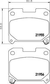 Комплект тормозных колодок HELLA PAGID 8DB 355 029-001