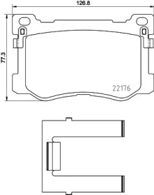 Комплект тормозных колодок HELLA PAGID 8DB 355 030-501