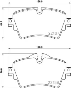 Комплект тормозных колодок HELLA PAGID 8DB 355 023-091