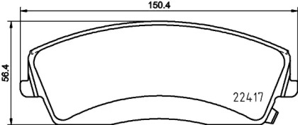 Комплект тормозных колодок HELLA PAGID 8DB 355 025-001