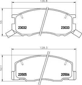 Комплект тормозных колодок HELLA PAGID 8DB 355 027-411