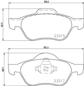 Комплект тормозных колодок HELLA PAGID 8DB 355 009-091