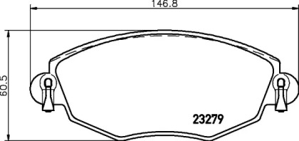 Комплект тормозных колодок HELLA PAGID 8DB 355 023-821