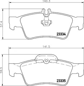 Комплект тормозных колодок HELLA PAGID 8DB 355 026-431