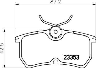 Комплект тормозных колодок HELLA PAGID 8DB 355 018-411