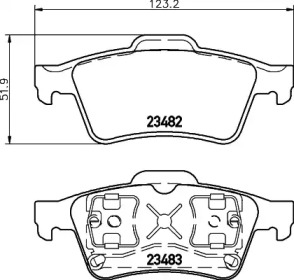 Комплект тормозных колодок HELLA PAGID 8DB 355 029-601