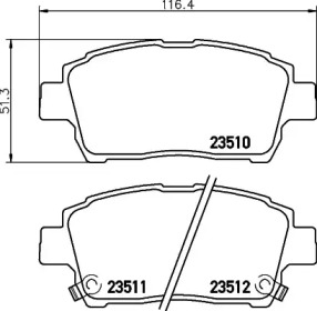 Комплект тормозных колодок HELLA PAGID 8DB 355 027-591