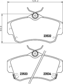 Комплект тормозных колодок HELLA PAGID 8DB 355 018-651