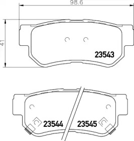 Комплект тормозных колодок HELLA PAGID 8DB 355 027-661