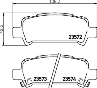 Комплект тормозных колодок HELLA PAGID 8DB 355 029-441