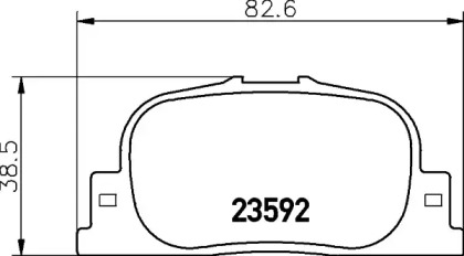 Комплект тормозных колодок HELLA PAGID 8DB 355 027-731