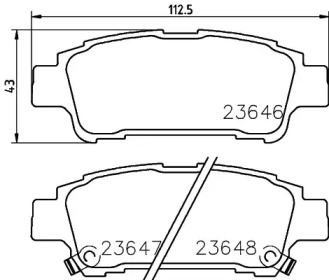 Комплект тормозных колодок HELLA PAGID 8DB 355 027-781