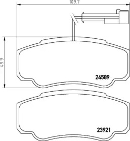 Комплект тормозных колодок HELLA PAGID 8DB 355 013-511