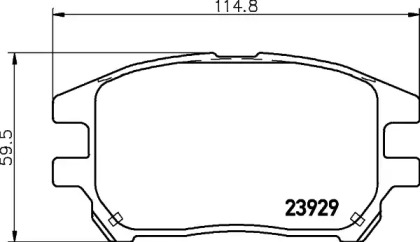 Комплект тормозных колодок HELLA PAGID 8DB 355 028-061