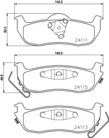 Комплект тормозных колодок HELLA PAGID 8DB 355 028-271