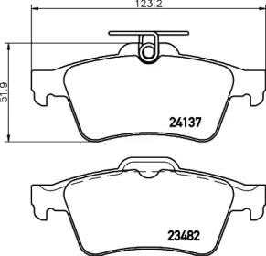 Комплект тормозных колодок HELLA PAGID 8DB 355 029-631