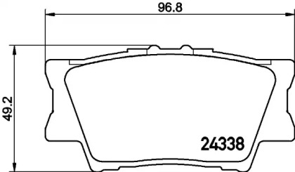 Комплект тормозных колодок HELLA PAGID 8DB 355 028-441