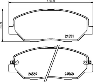 Комплект тормозных колодок HELLA PAGID 8DB 355 028-481