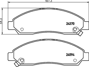 Комплект тормозных колодок HELLA PAGID 8DB 355 028-501