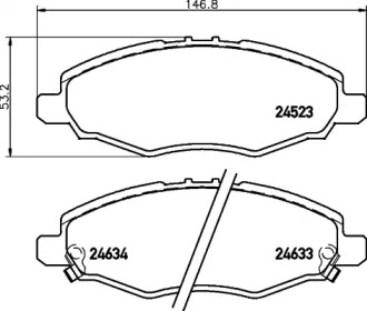 Комплект тормозных колодок HELLA PAGID 8DB 355 028-601