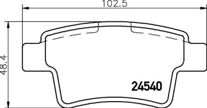 Комплект тормозных колодок HELLA PAGID 8DB 355 013-361