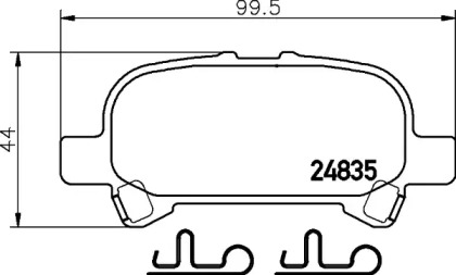 Комплект тормозных колодок HELLA PAGID 8DB 355 029-461