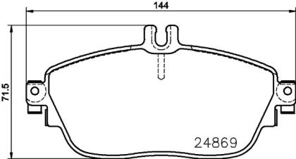 Комплект тормозных колодок HELLA PAGID 8DB 355 026-471