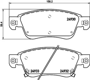 Комплект тормозных колодок HELLA PAGID 8DB 355 020-061