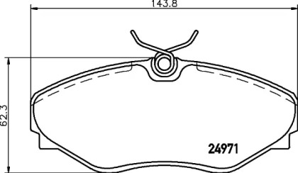 Комплект тормозных колодок HELLA PAGID 8DB 355 020-731