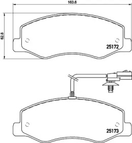 Комплект тормозных колодок HELLA PAGID 8DB 355 015-311