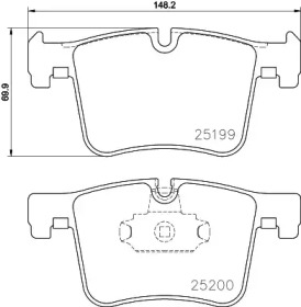 Комплект тормозных колодок HELLA PAGID 8DB 355 026-371