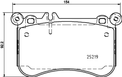 Комплект тормозных колодок HELLA PAGID 8DB 355 026-441