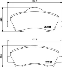 Комплект тормозных колодок HELLA PAGID 8DB 355 020-771