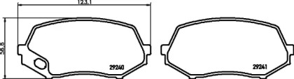 Комплект тормозных колодок HELLA PAGID 8DB 355 029-421