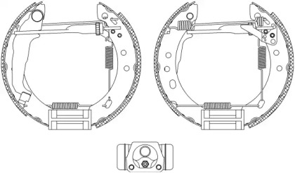 Комлект тормозных накладок HELLA PAGID 8DB 355 004-571