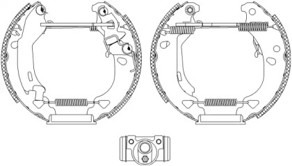 Комлект тормозных накладок HELLA PAGID 8DB 355 004-341