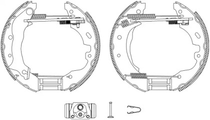 Комлект тормозных накладок HELLA PAGID 8DB 355 004-101