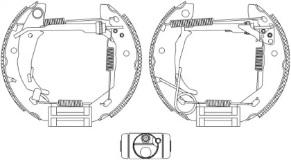 Комлект тормозных накладок HELLA PAGID 8DB 355 004-521