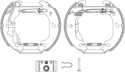 Комлект тормозных накладок HELLA PAGID 8DB 355 004-771