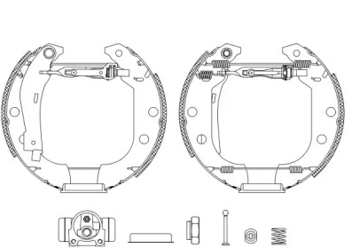 Комлект тормозных накладок HELLA PAGID 8DB 355 004-551