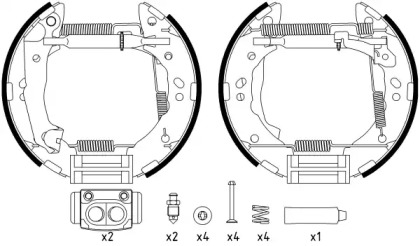 Комлект тормозных накладок HELLA PAGID 8DB 355 022-631