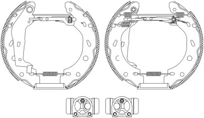 Комлект тормозных накладок HELLA PAGID 8DB 355 004-801