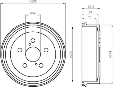 Тормозный барабан HELLA PAGID 8DT 355 301-511