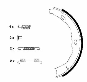 Комлект тормозных накладок HELLA PAGID 8DA 355 050-771