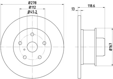 Тормозной диск HELLA PAGID 8DD 355 100-471