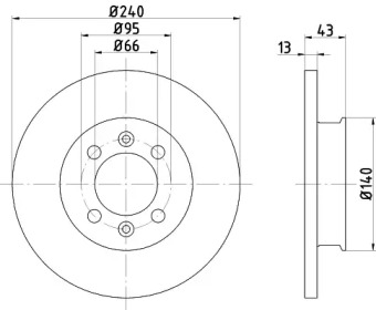 Тормозной диск HELLA PAGID 8DD 355 101-891